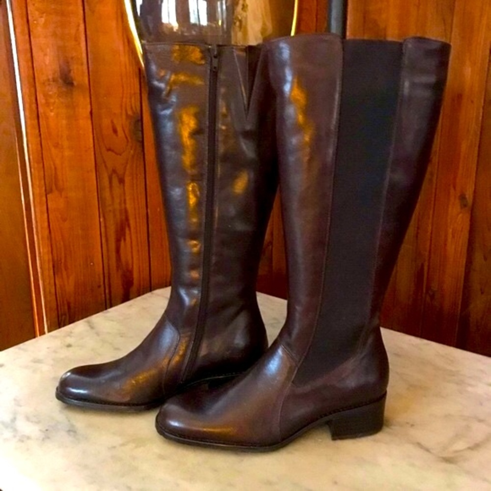 Vintage Elle Knee High Boots Fleece Lined